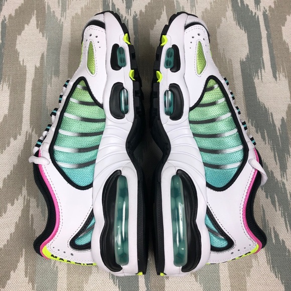 Nike Air Max TailWind 4 GS Women Shoes White/Black China Rose BQ9810102 Size 5.5 - Picture 11 of 16